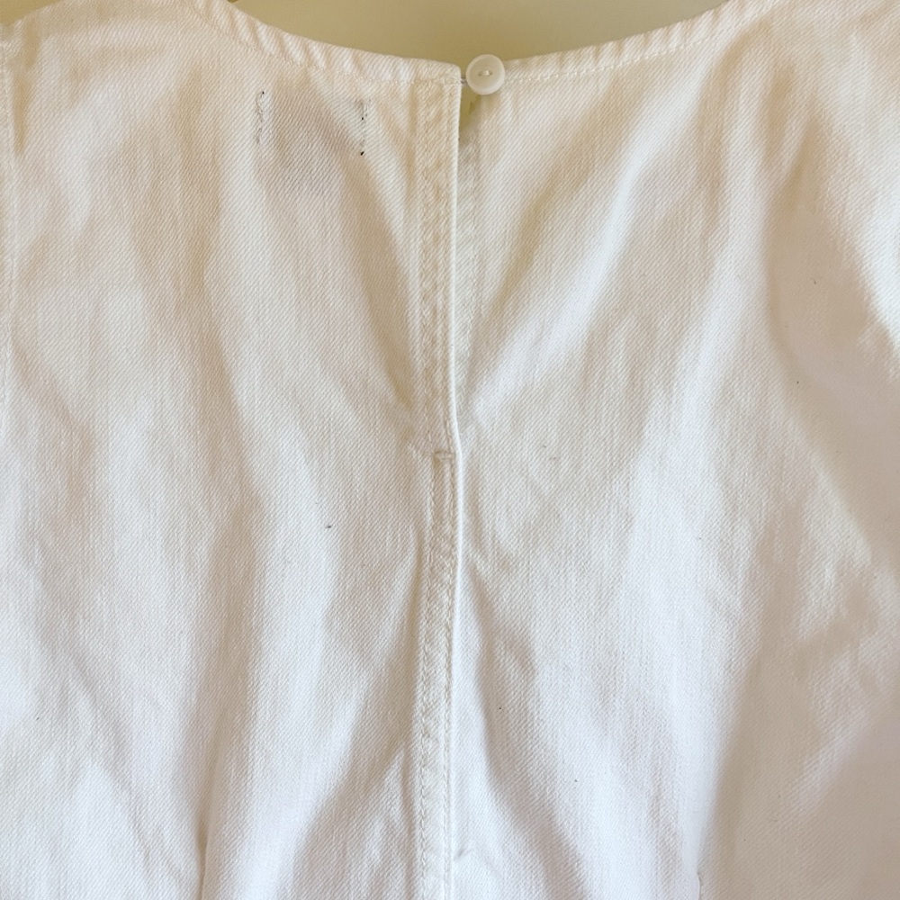 J.Crew White Denim Shift Dress – Size 10 - Picture 5 of 5